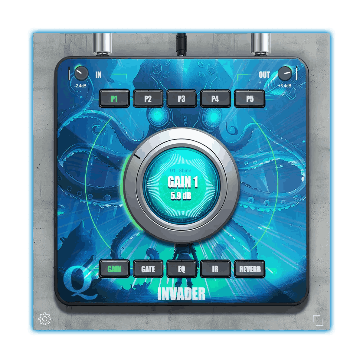 Quantum DSP - Invader Plugins & FX Software GUI Artwork