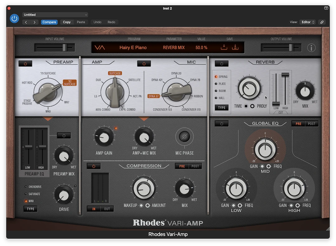 Rhodes - Rhodes Vari-Amp Plugins & FX Software GUI Artwork