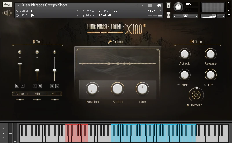 RippleTone - Ethnic Phrases Toolkit: Xiao Kontakt Instruments Software GUI Artwork