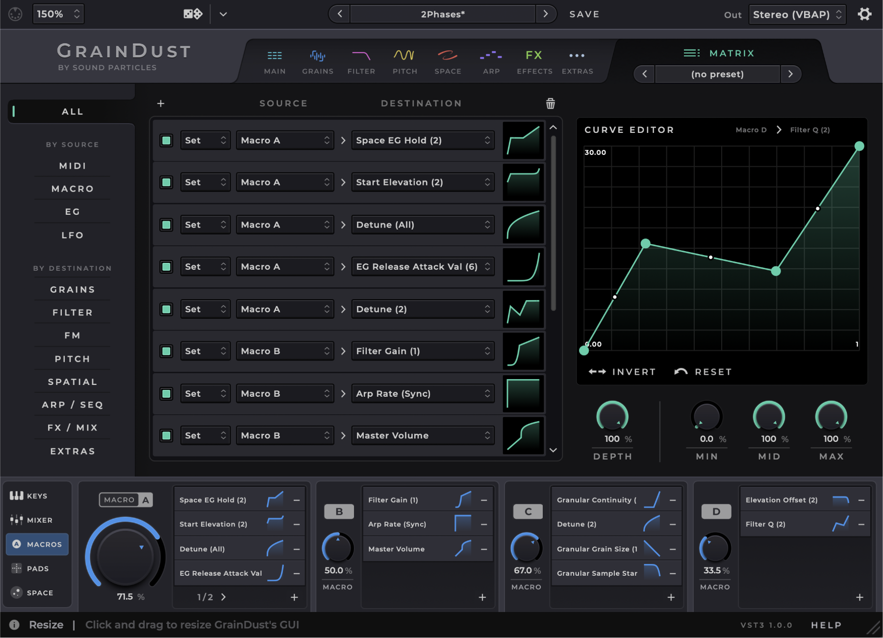Sound Particles - GrainDust - THE MATRIX