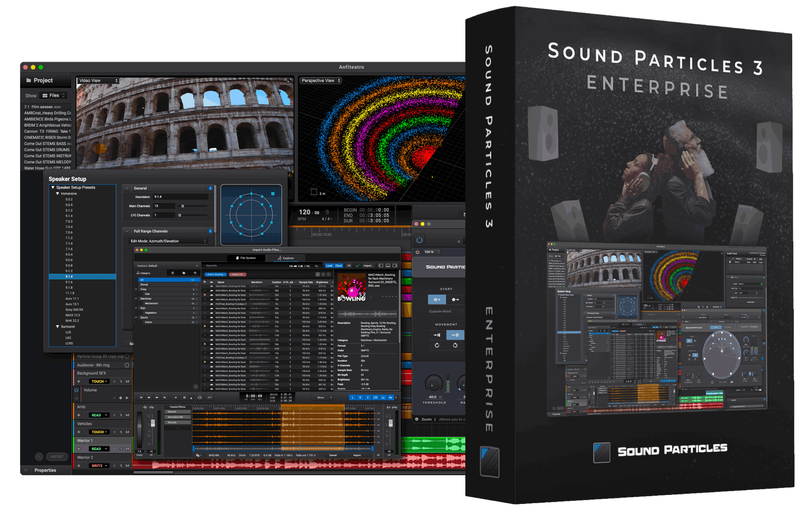 Sound Particles - Sound Particles 3 Enterprise Plugins & FX Software GUI Artwork