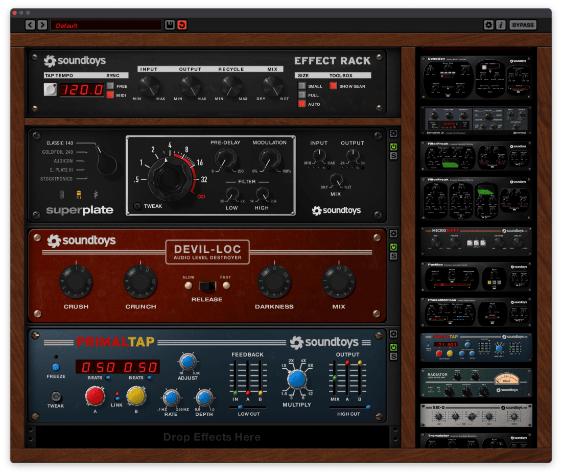Soundtoys - Effect Rack Plugins & FX Software GUI Artwork
