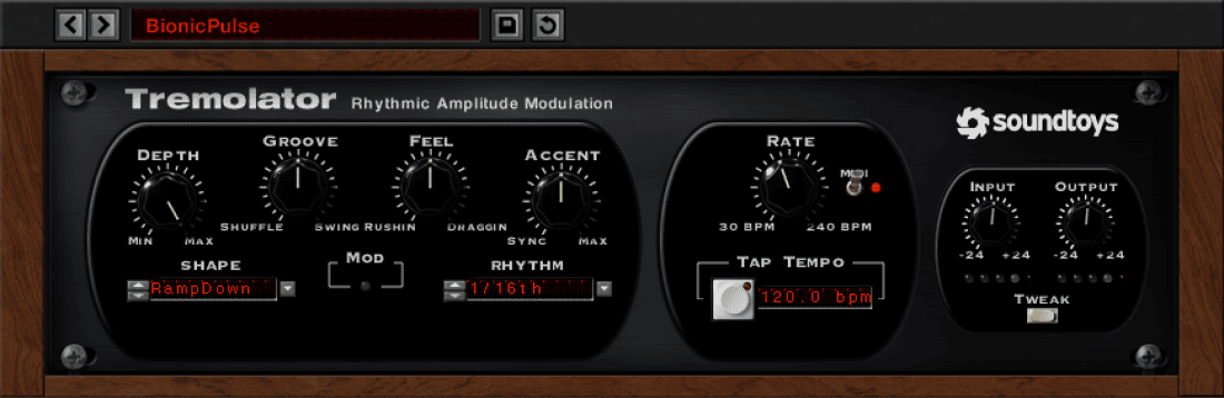 Soundtoys - Tremolator Plugins & FX Software GUI Artwork