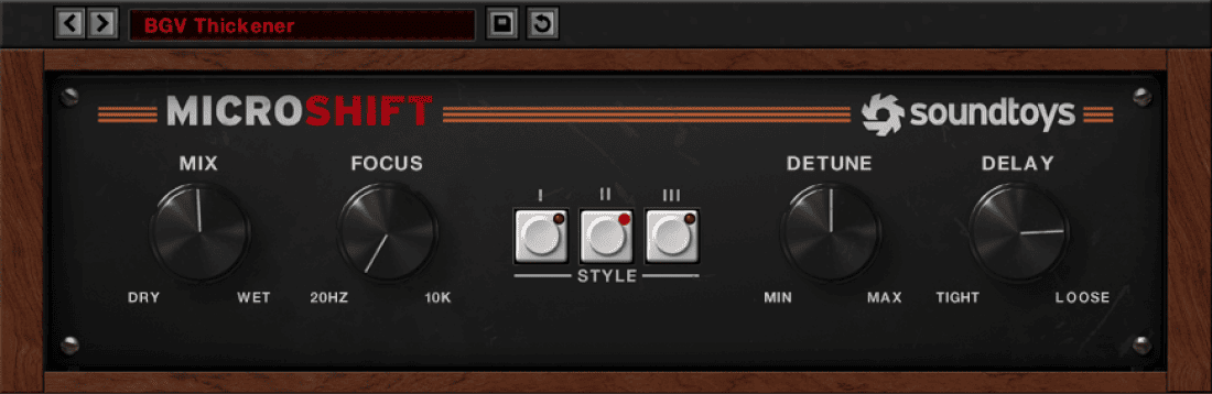Soundtoys - MicroShift Plugins & FX Software GUI Artwork