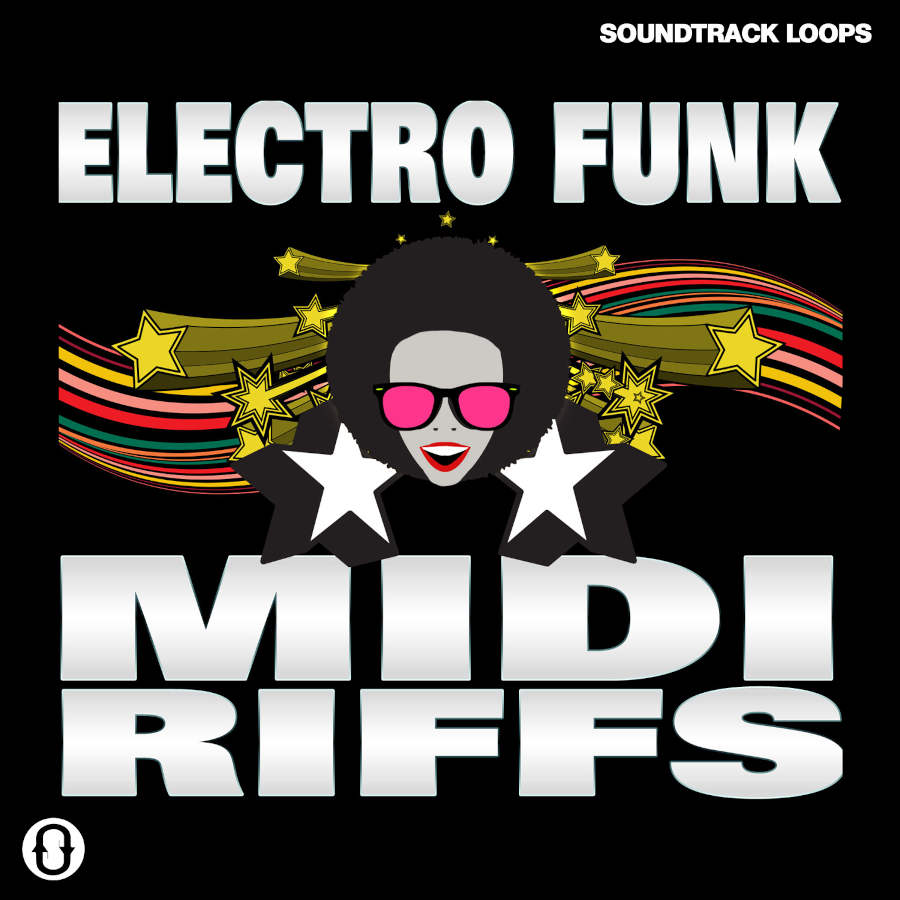 Soundtrack Loops - Electro Funk Midi Riffs Sample Packs Software GUI Artwork