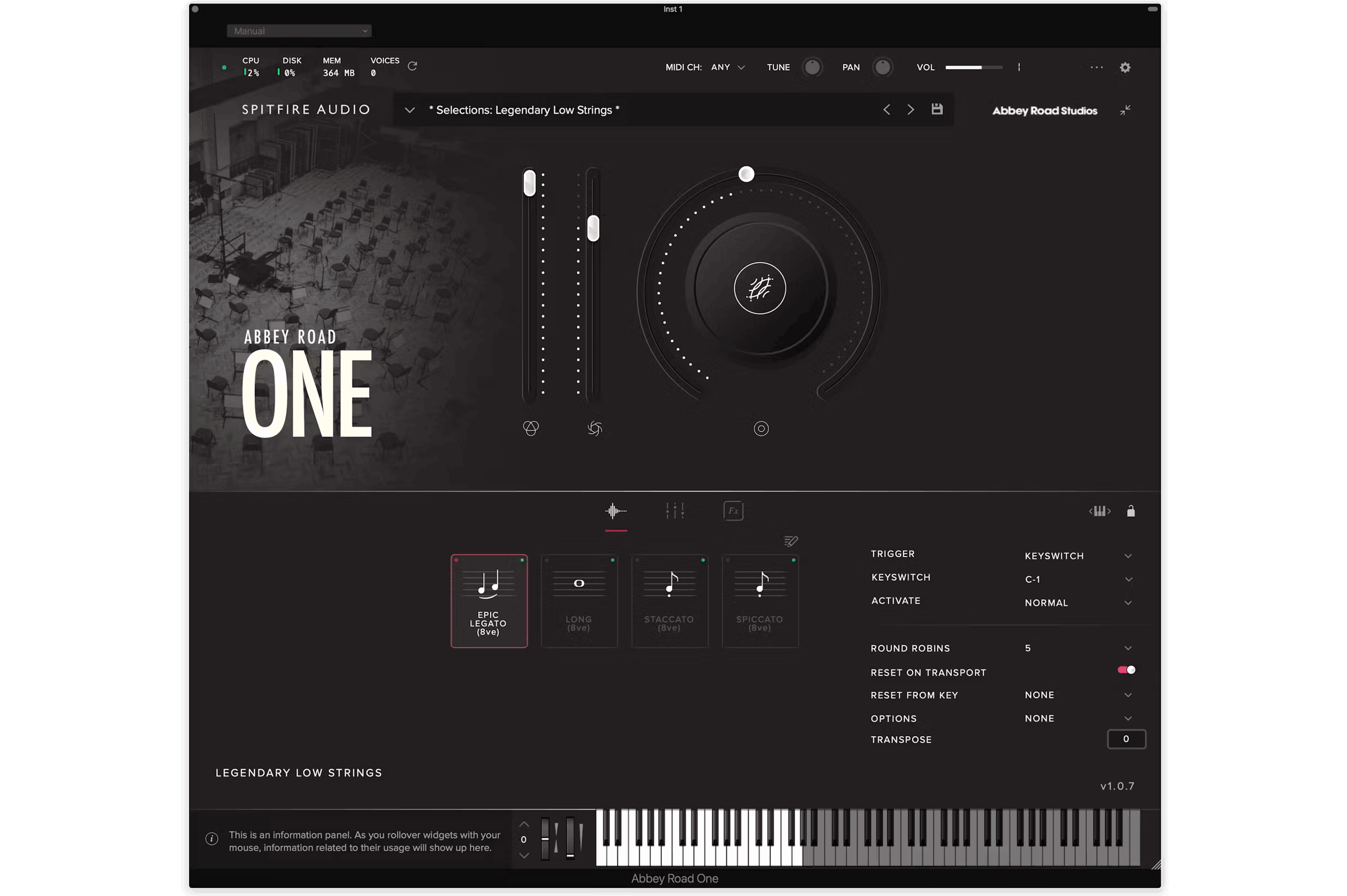Spitfire Audio - Abbey Road One: Orchestral Foundations Screenshot 2