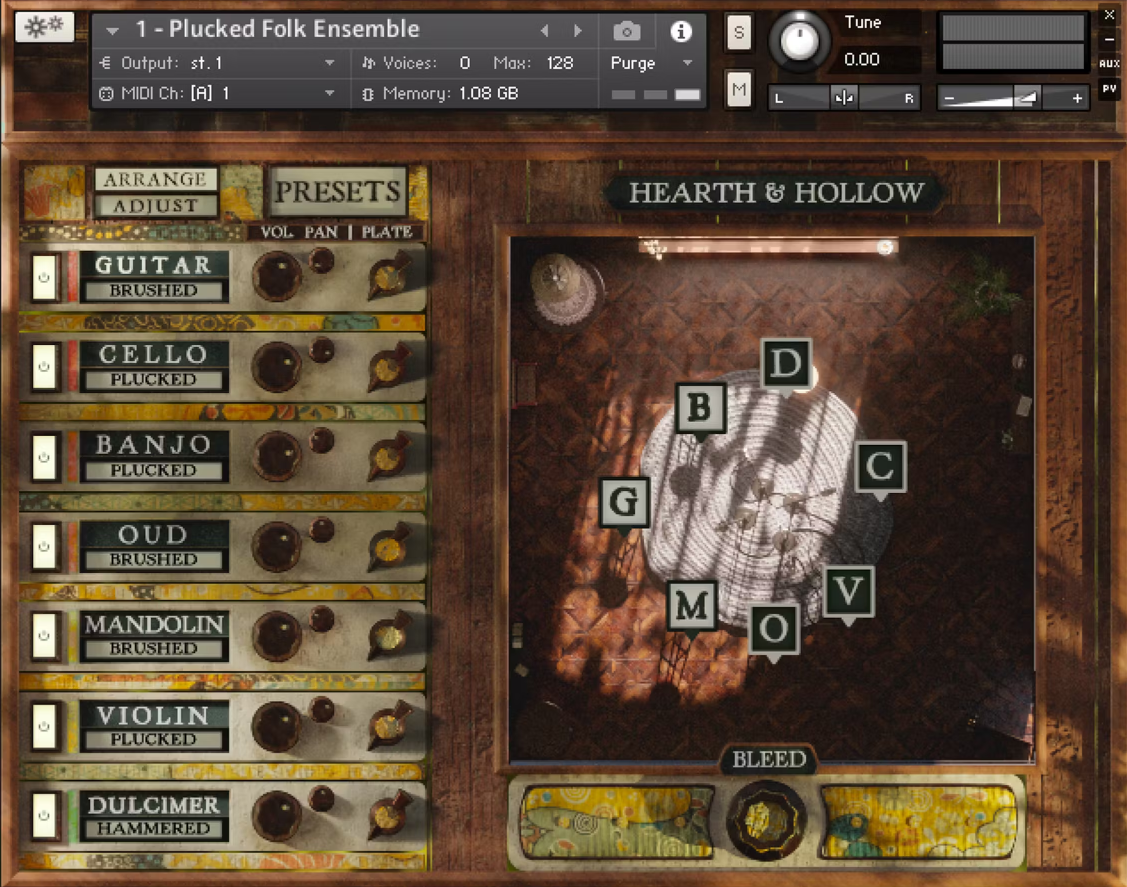 Spitfire Audio - Hearth and Hollow - Plucked Folk Ensemble Screenshot 2