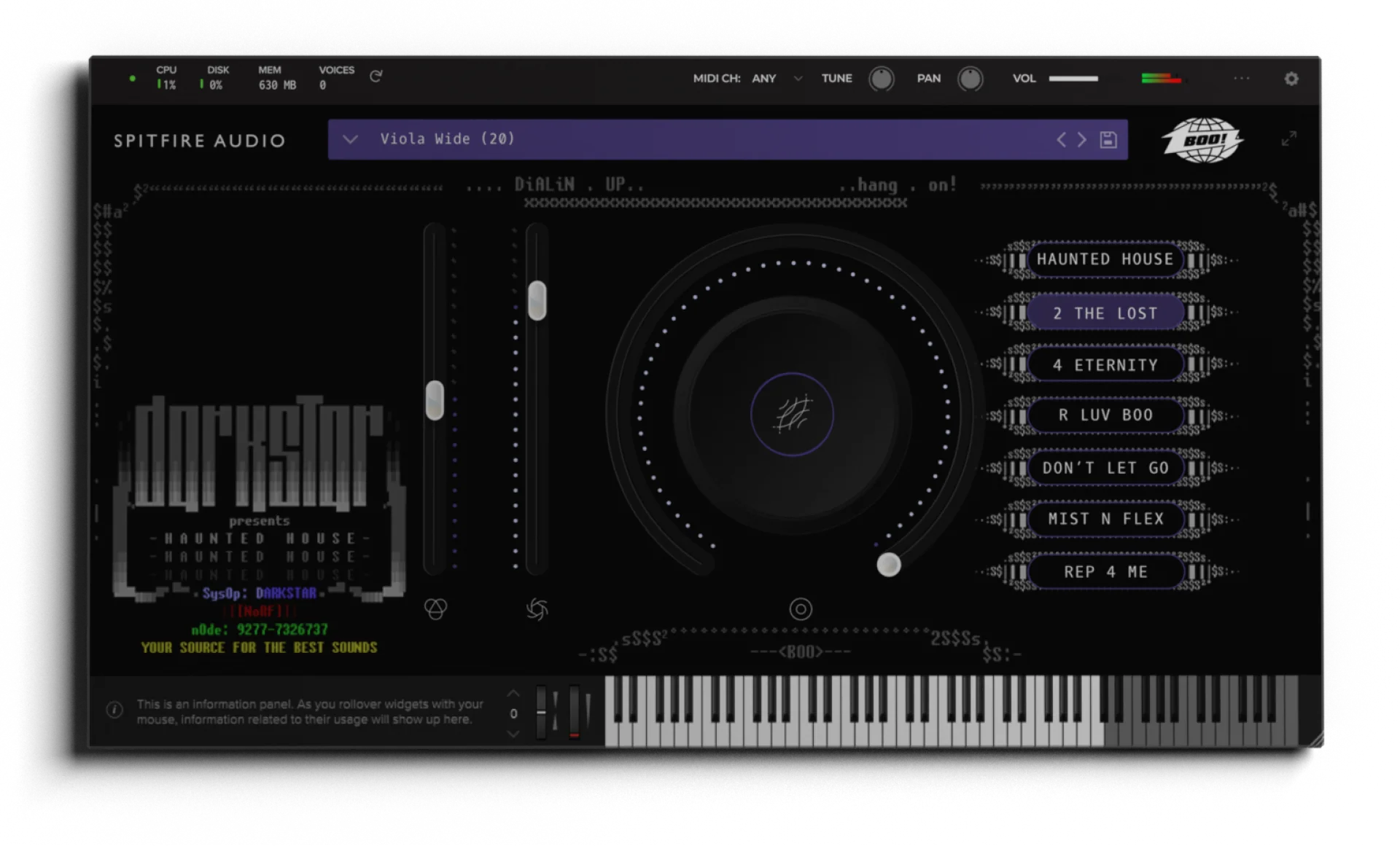 Spitfire Audio - Darkstar - Haunted House Screenshot 2