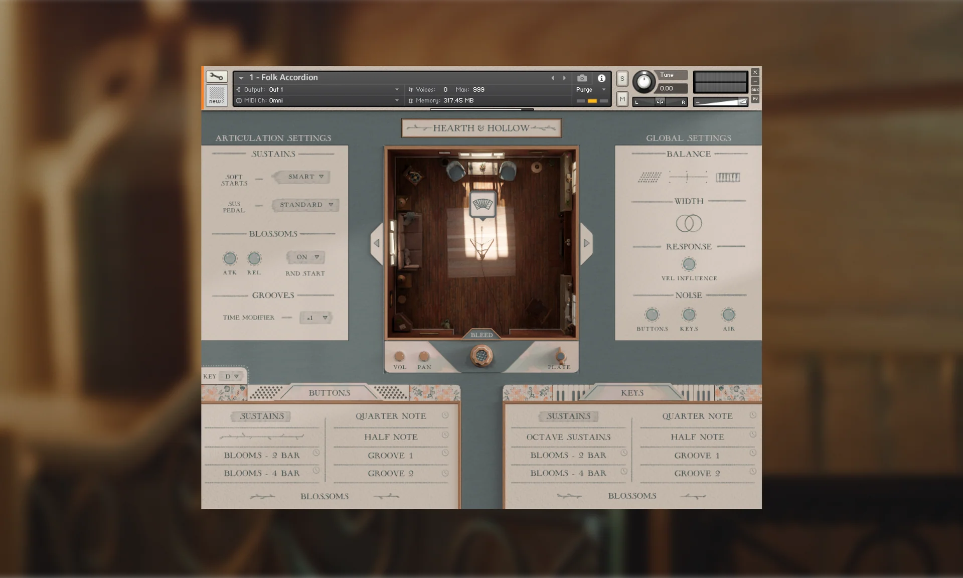 Spitfire Audio - Hearth and Hollow - Folk Accordion Screenshot 2