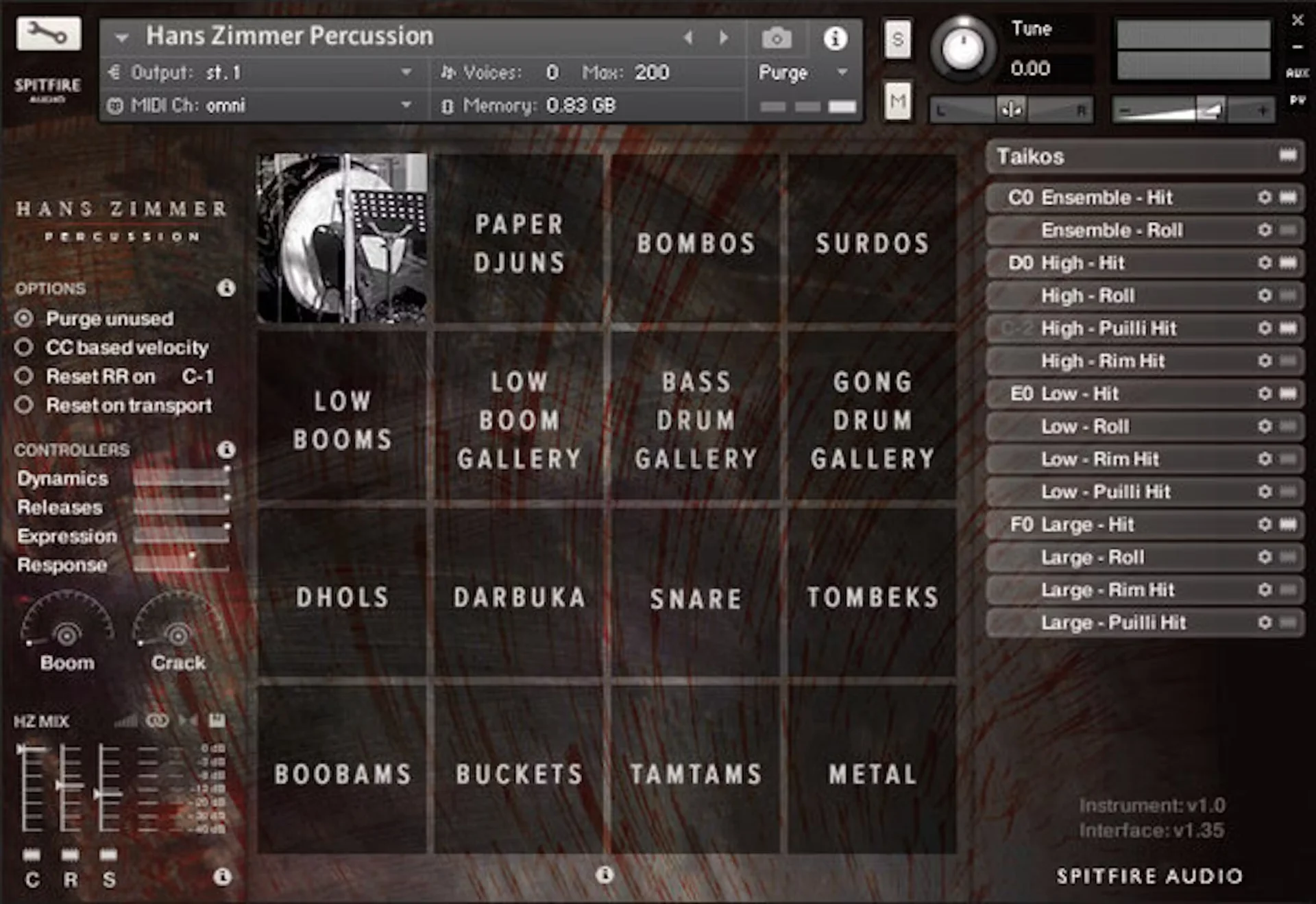 Spitfire Audio - Hans Zimmer Percussion Screenshot 2