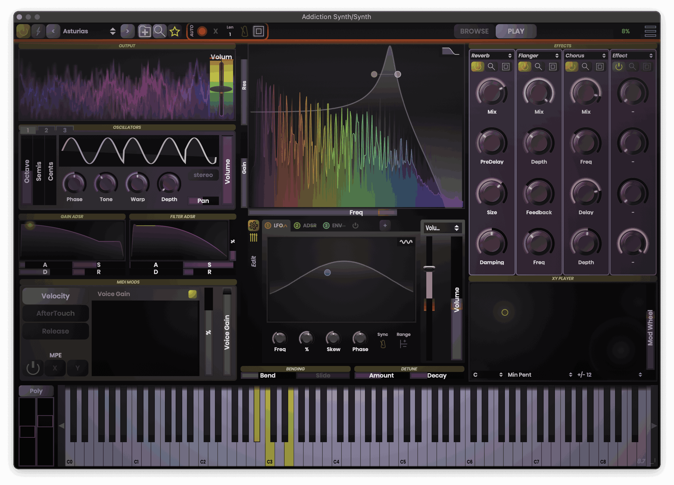 Stagecraft Software - Addiction Synth Plugins & FX Software GUI Artwork