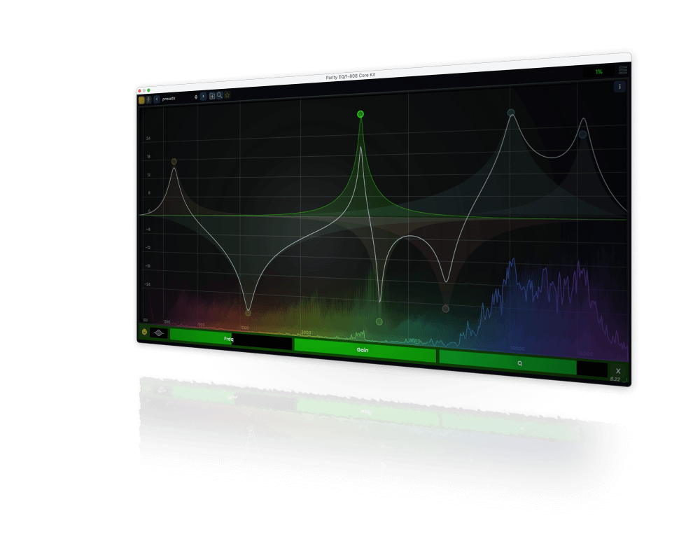 Stagecraft Software - Parity EQ Plugins & FX Software GUI Artwork