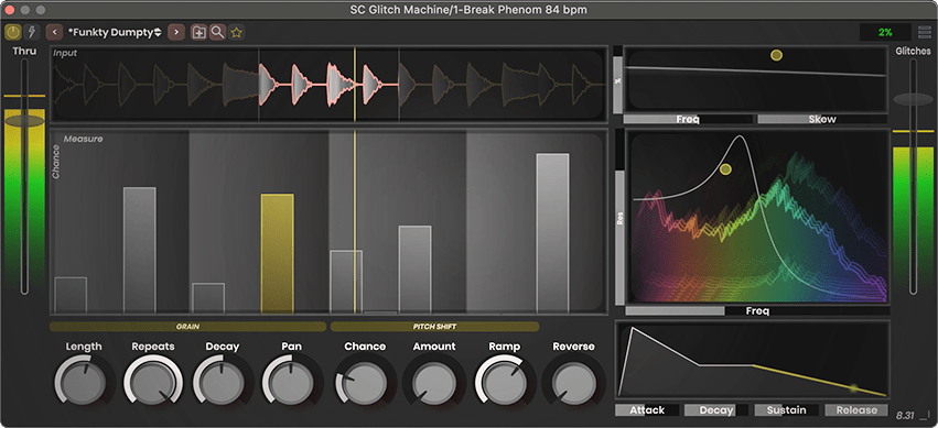 Stagecraft Software - Glitch Machine Plugins & FX Software GUI Artwork
