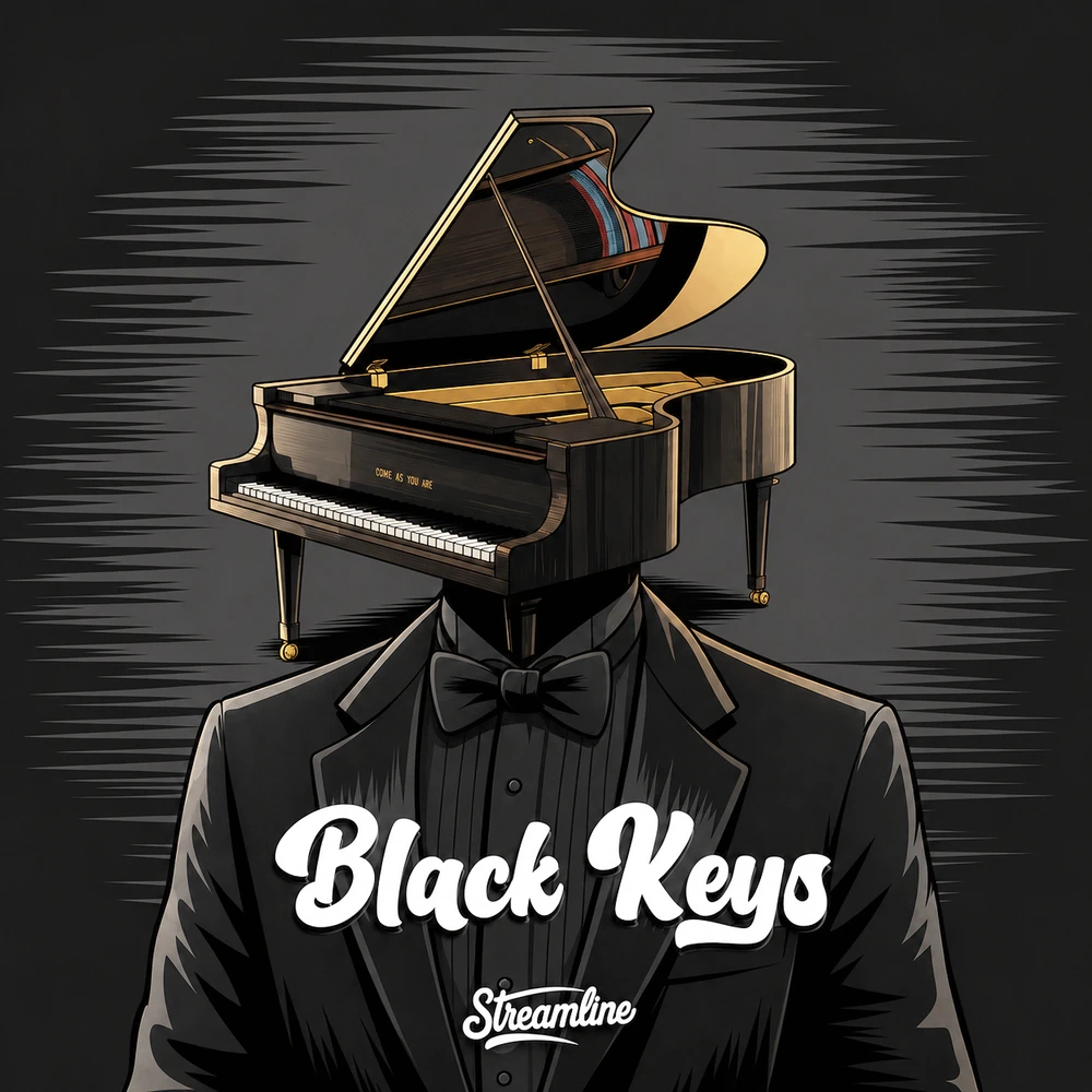 Streamline Samples - Black Keys Sample Packs Software GUI Artwork