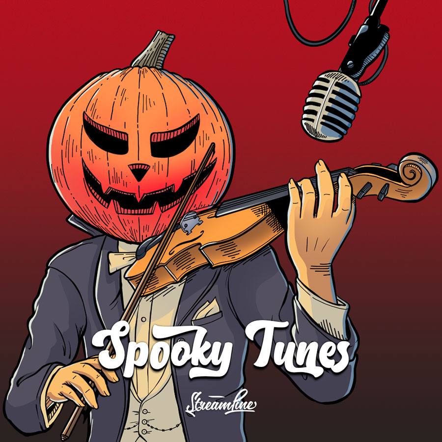 Streamline Samples - Spooky Tunes Sample Packs Software GUI Artwork