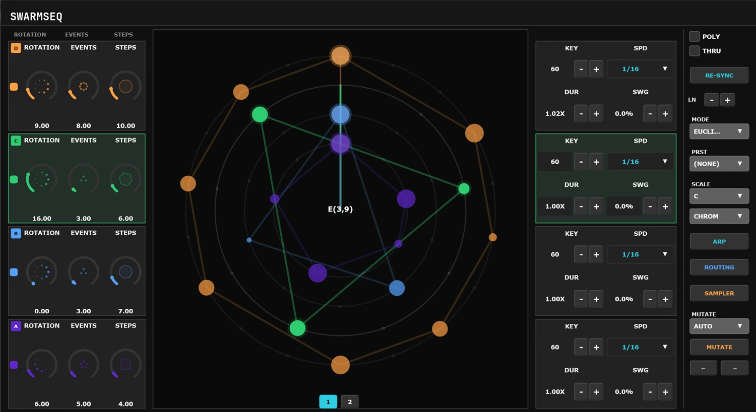 Swarm Audio DSP - SwarmSeq Plugins & FX Software GUI Artwork