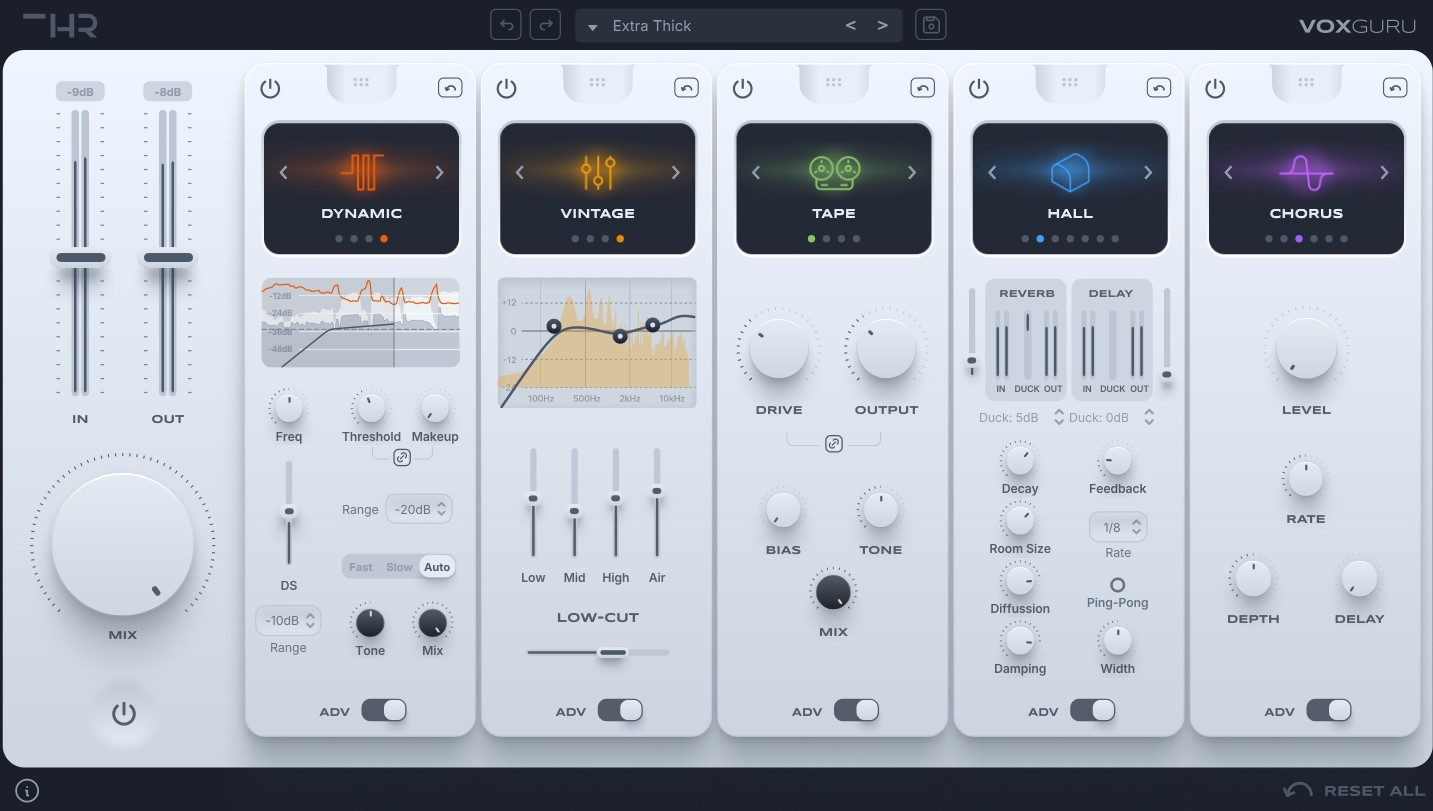 THR - VoxGuru Plugins & FX Software GUI Artwork
