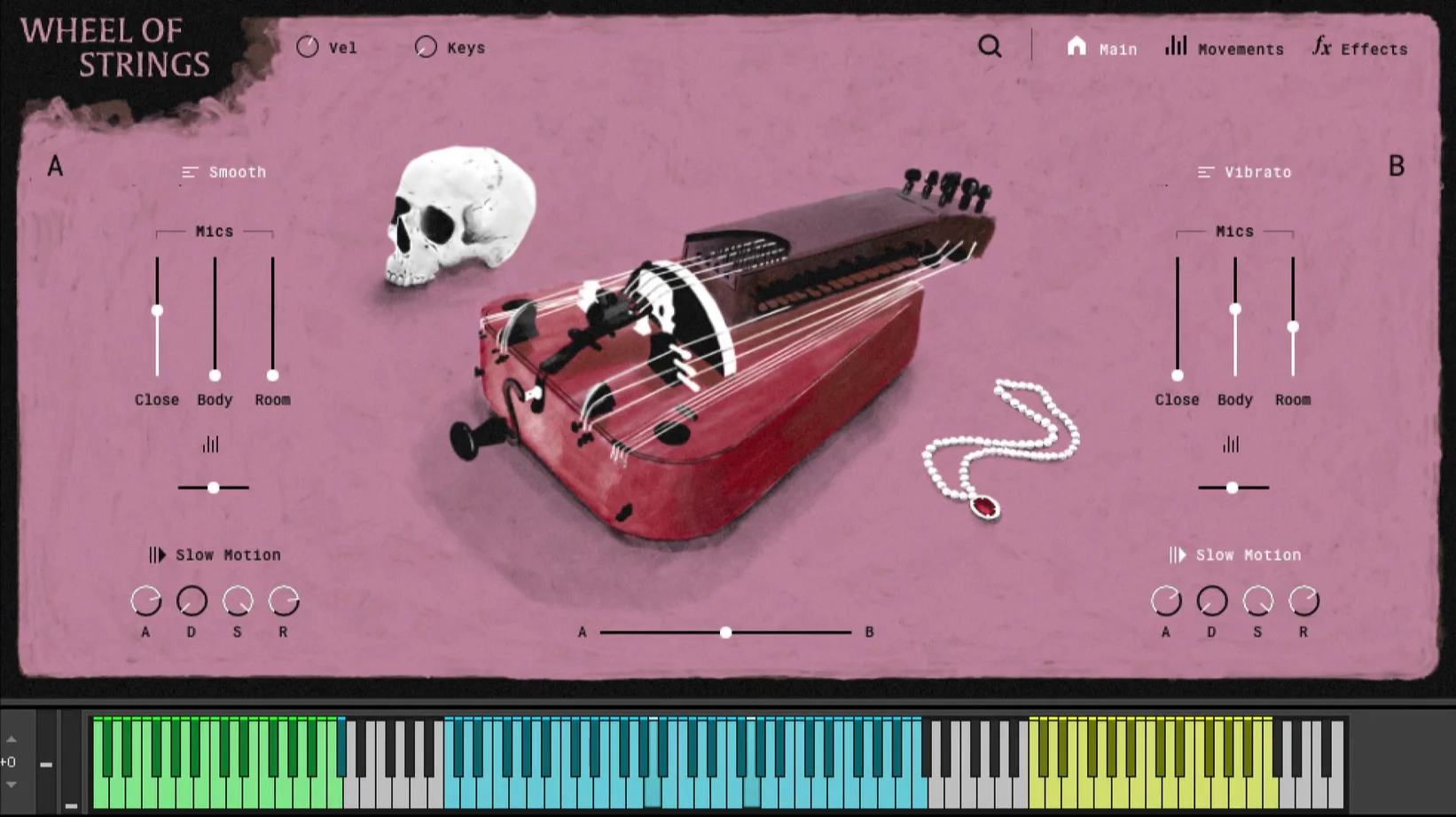 Tonsturm - Wheel of Strings Kontakt Instruments Software GUI Artwork