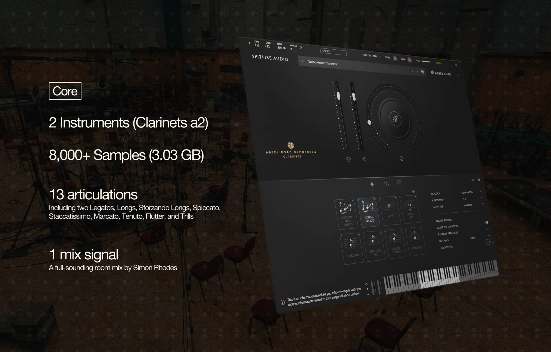 Spitfire Audio - Abbey Road Orchestra Clarinets Core Screenshot 2