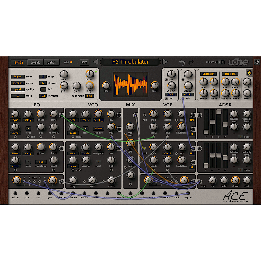 u-he Software - ACE Plugins & FX Software GUI Artwork