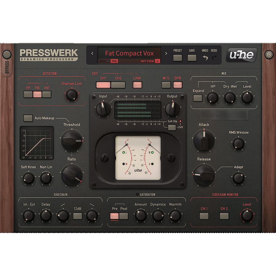u-he Software - Presswerk Plugins & FX Software GUI Artwork