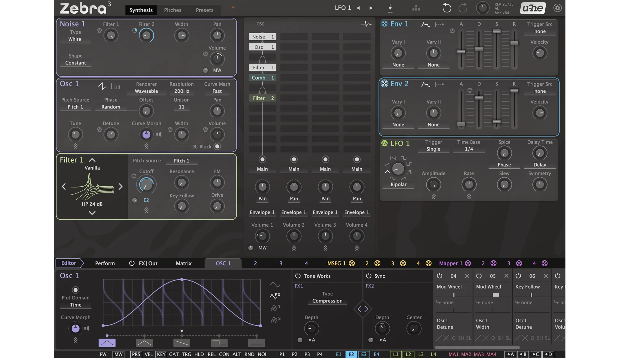 u-he Software - Zebra 3 Plugins & FX Software GUI Artwork