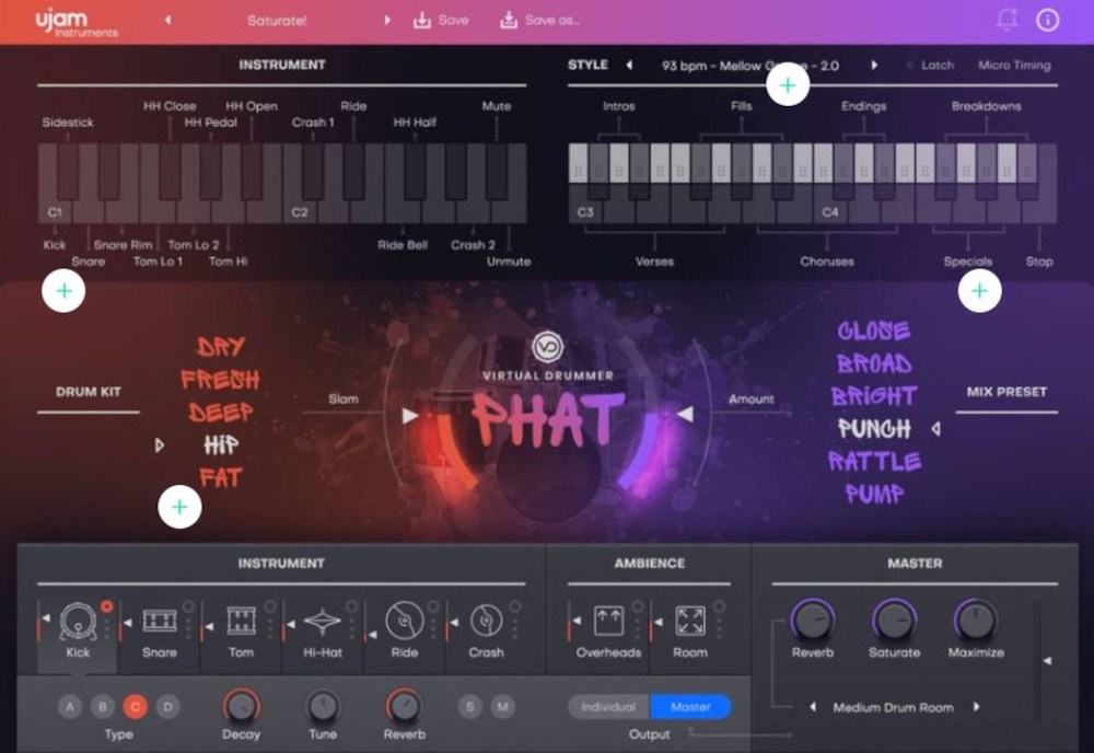 ujam - Virtual Drummer: Phat Screenshot 4