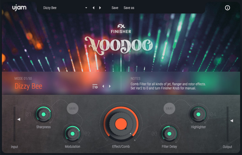 ujam - Finisher: Voodoo Plugins & FX Software GUI Artwork