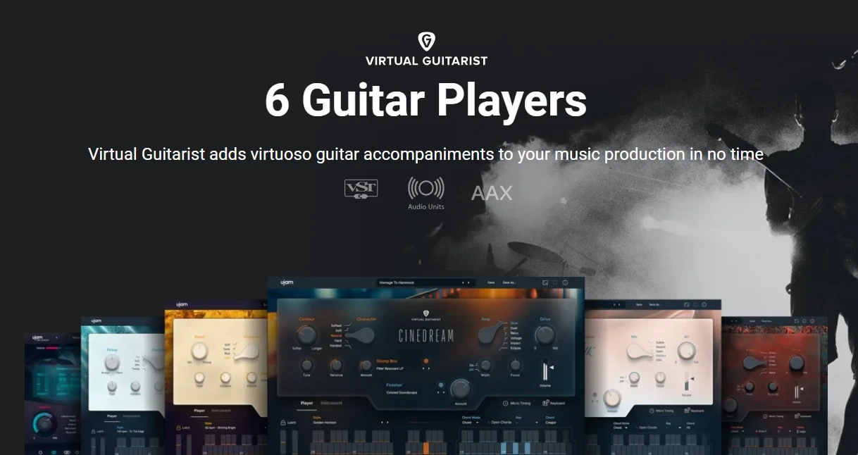 ujam - Virtual Guitarist Bundle Plugins & FX Software GUI Artwork