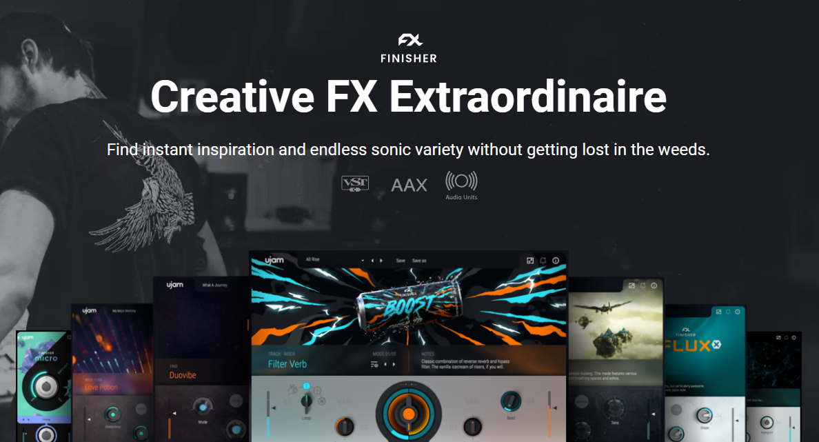 ujam - Finisher Bundle Plugins & FX Software GUI Artwork