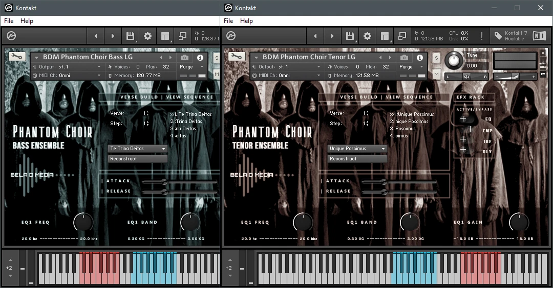Bela D Media - BDM Phantom Choir Bundle Kontakt Instruments Software GUI Artwork