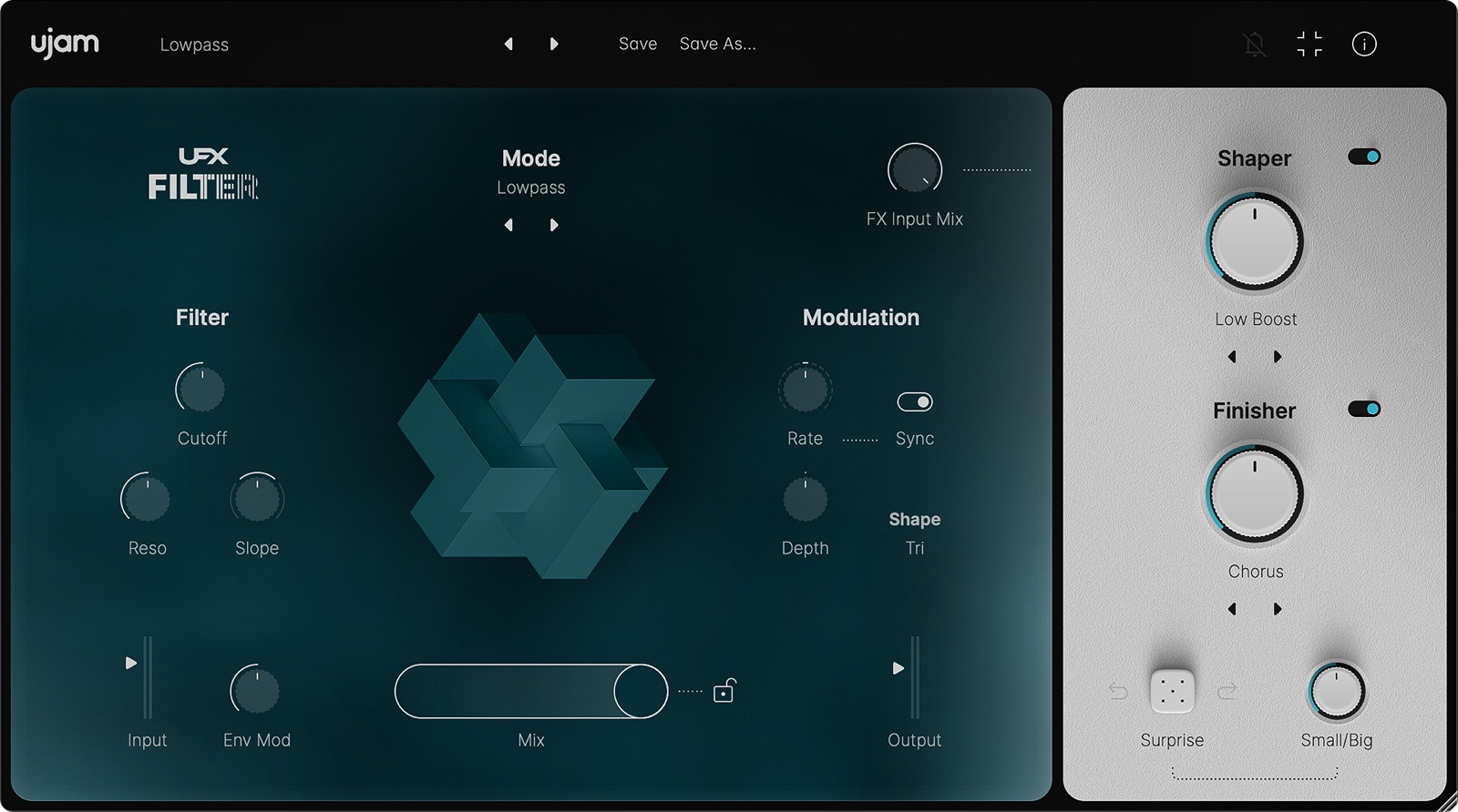 ujam - UFX Filter Plugins & FX Software GUI Artwork