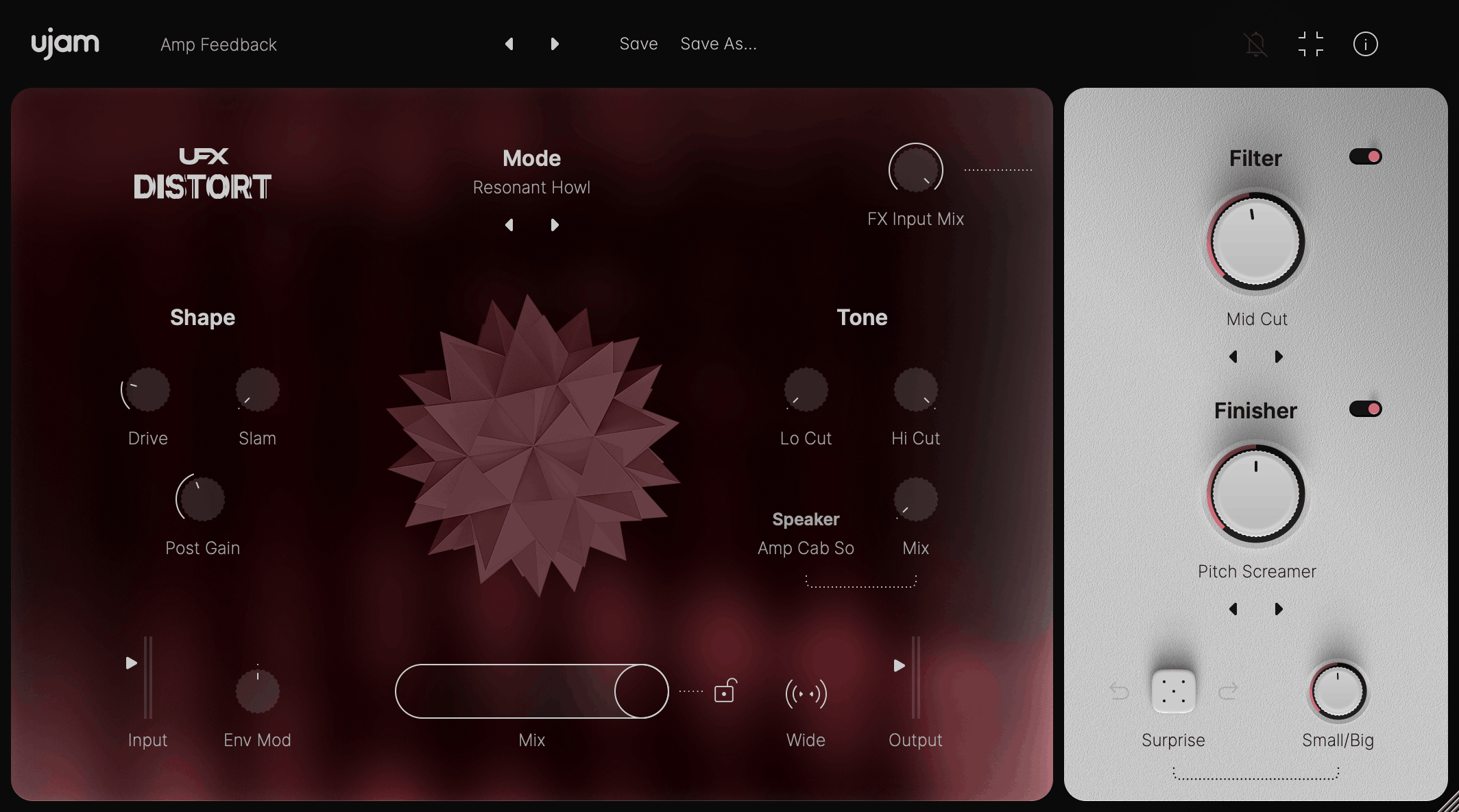ujam - UFX Distort Plugins & FX Software GUI Artwork