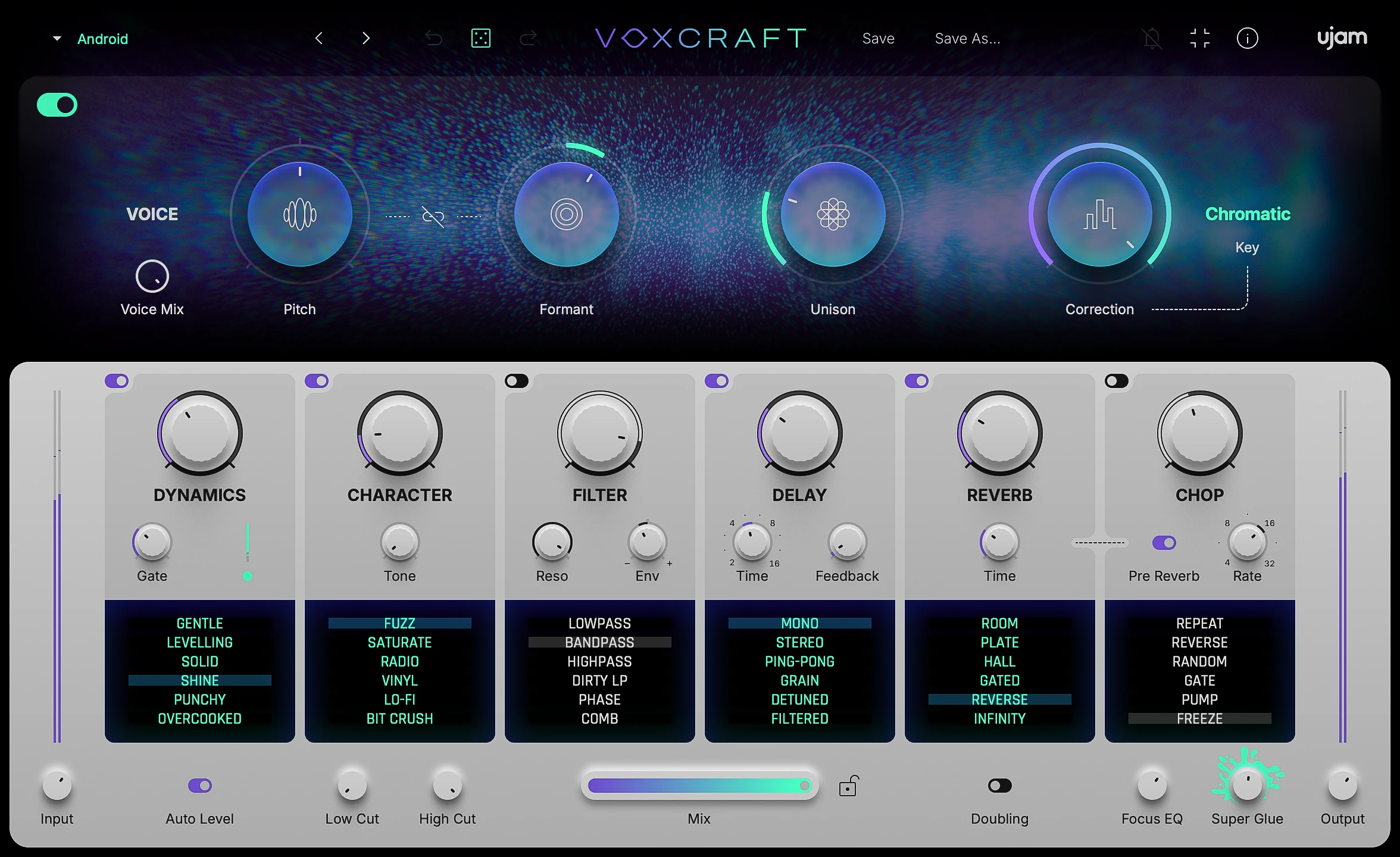 ujam - Voxcraft Plugins & FX Software GUI Artwork