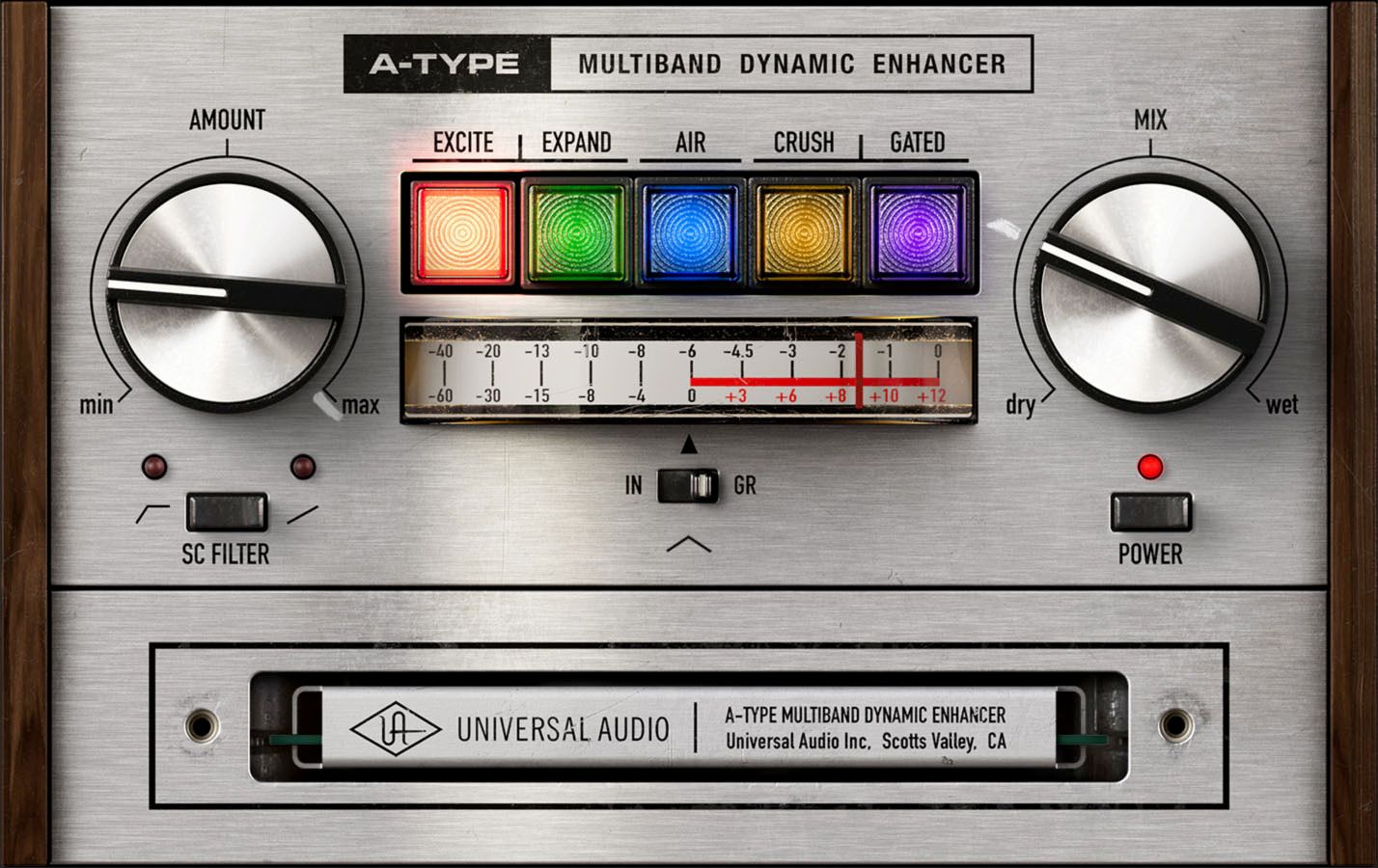 Universal Audio - A-Type Multiband Dynamic Enhancer Plugins & FX Software GUI Artwork