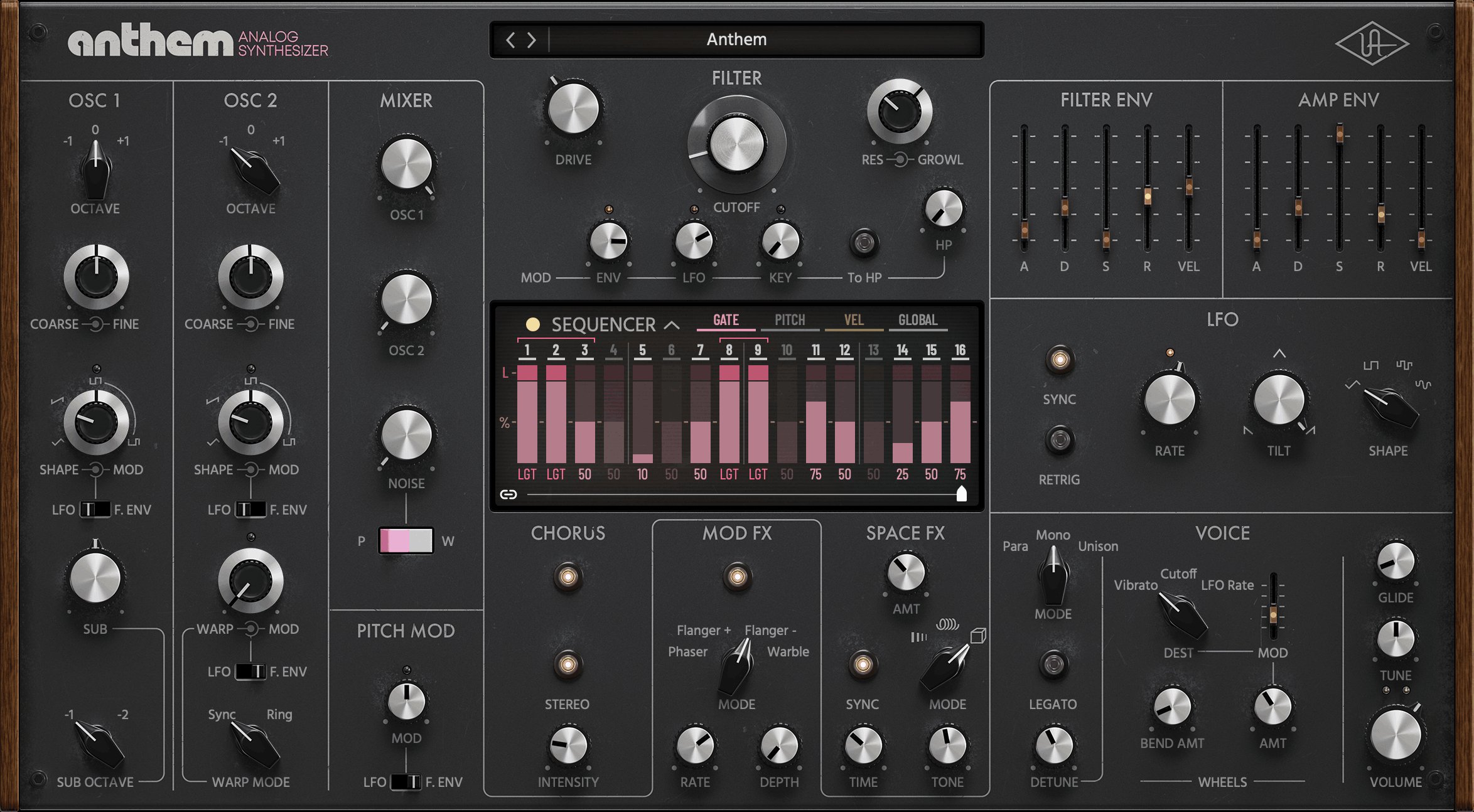 Universal Audio - Anthem Analog Synthesizer Screenshot 2