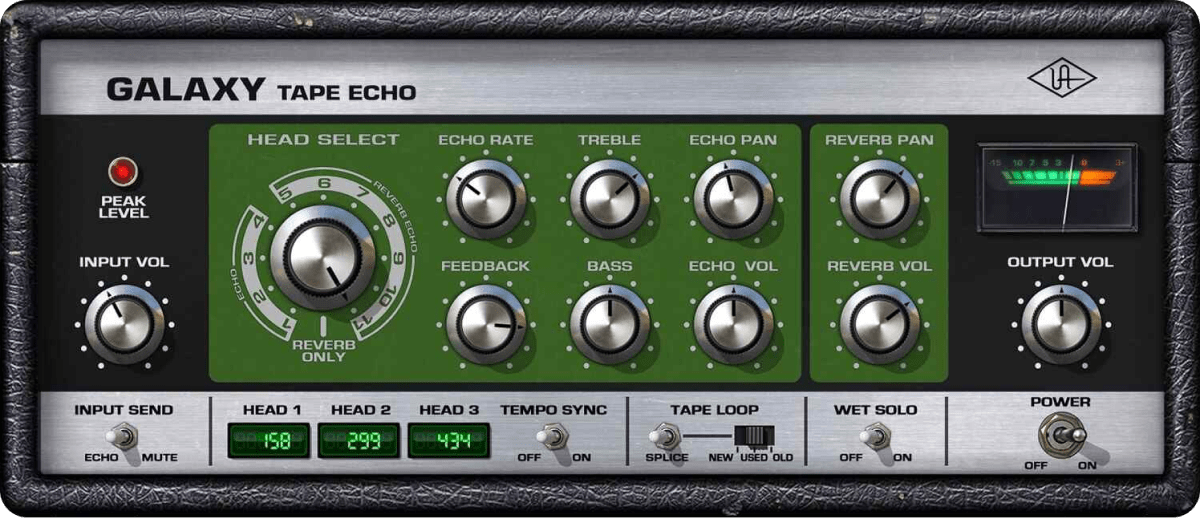 Universal Audio - Galaxy Tape Echo Plugins & FX Software GUI Artwork