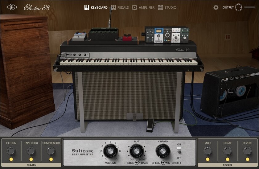 Universal Audio - Electra 88 Vintage Keyboard Studio Plugins & FX Software GUI Artwork