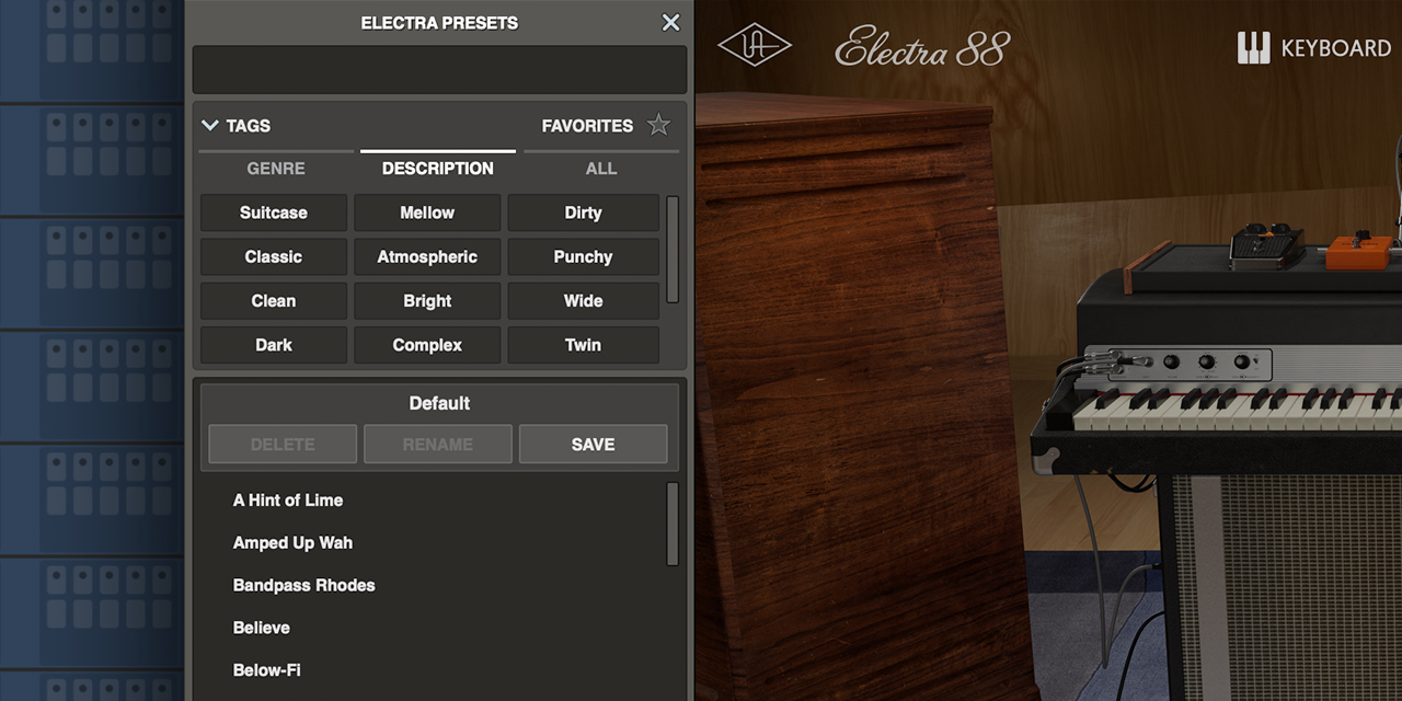 Universal Audio - Electra 88 Vintage Keyboard Studio Screenshot 4