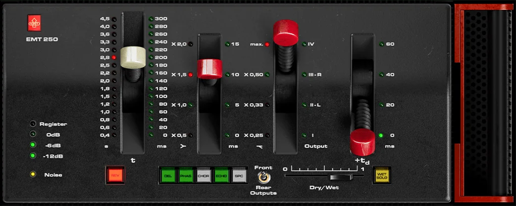 Universal Audio - EMT 250 Classic Electronic Reverb Plugins & FX Software GUI Artwork