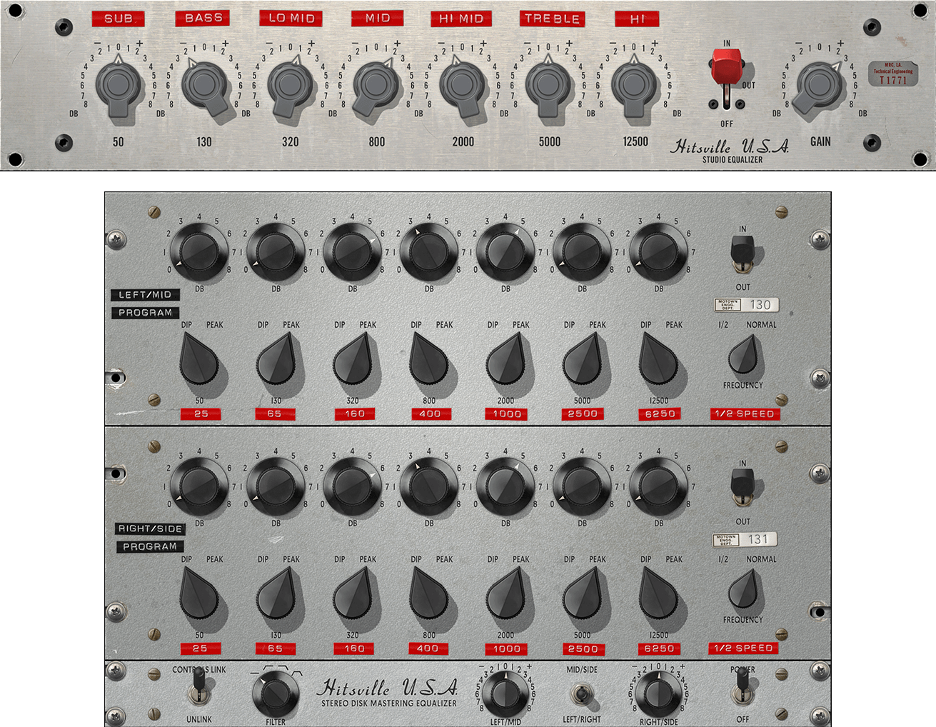 Universal Audio - Hitsville EQ Collection Plugins & FX Software GUI Artwork