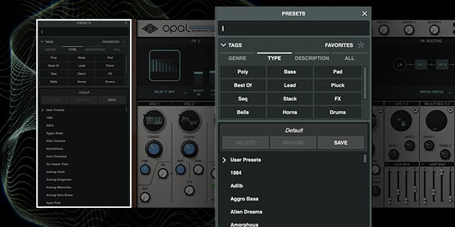 Universal Audio - Opal Morphing Synth Screenshot 3