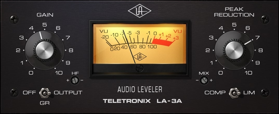 Universal Audio - Teletronix LA-3A Audio Leveler Plugins & FX Software GUI Artwork