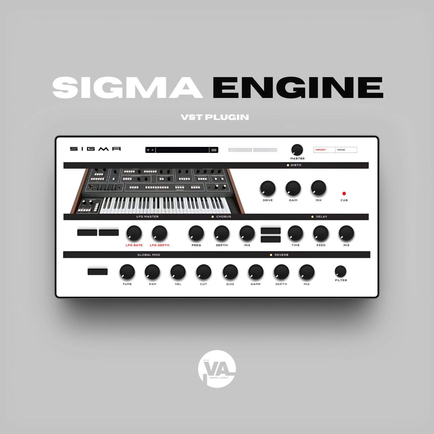 Vessel Audio - Sigma Engine Plugins & FX Software GUI Artwork