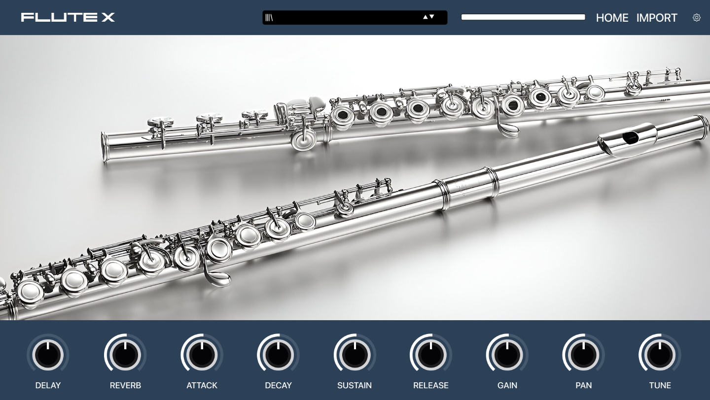 Vessel Audio - Flute X Plugins & FX Software GUI Artwork