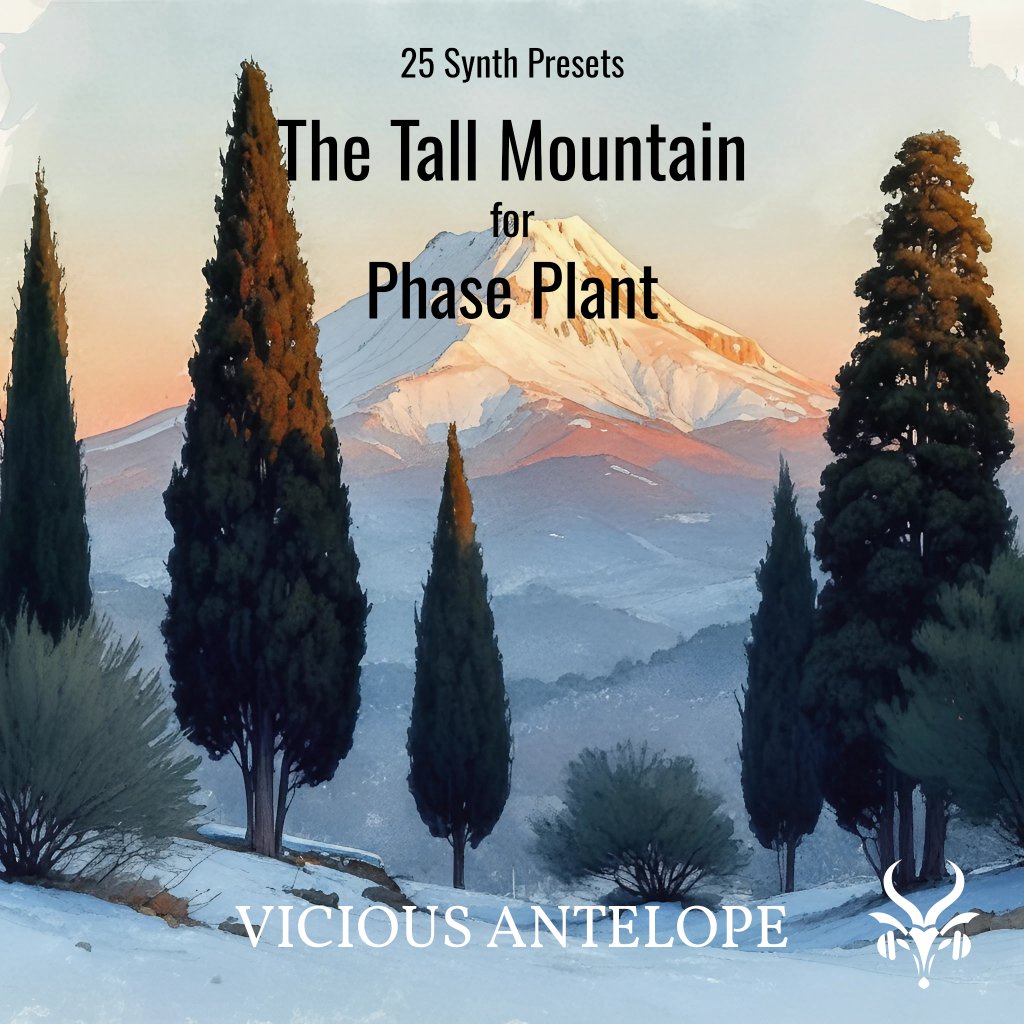 Vicious Antelope - The Tall Mountain - Phase Plant Presets Software GUI Artwork
