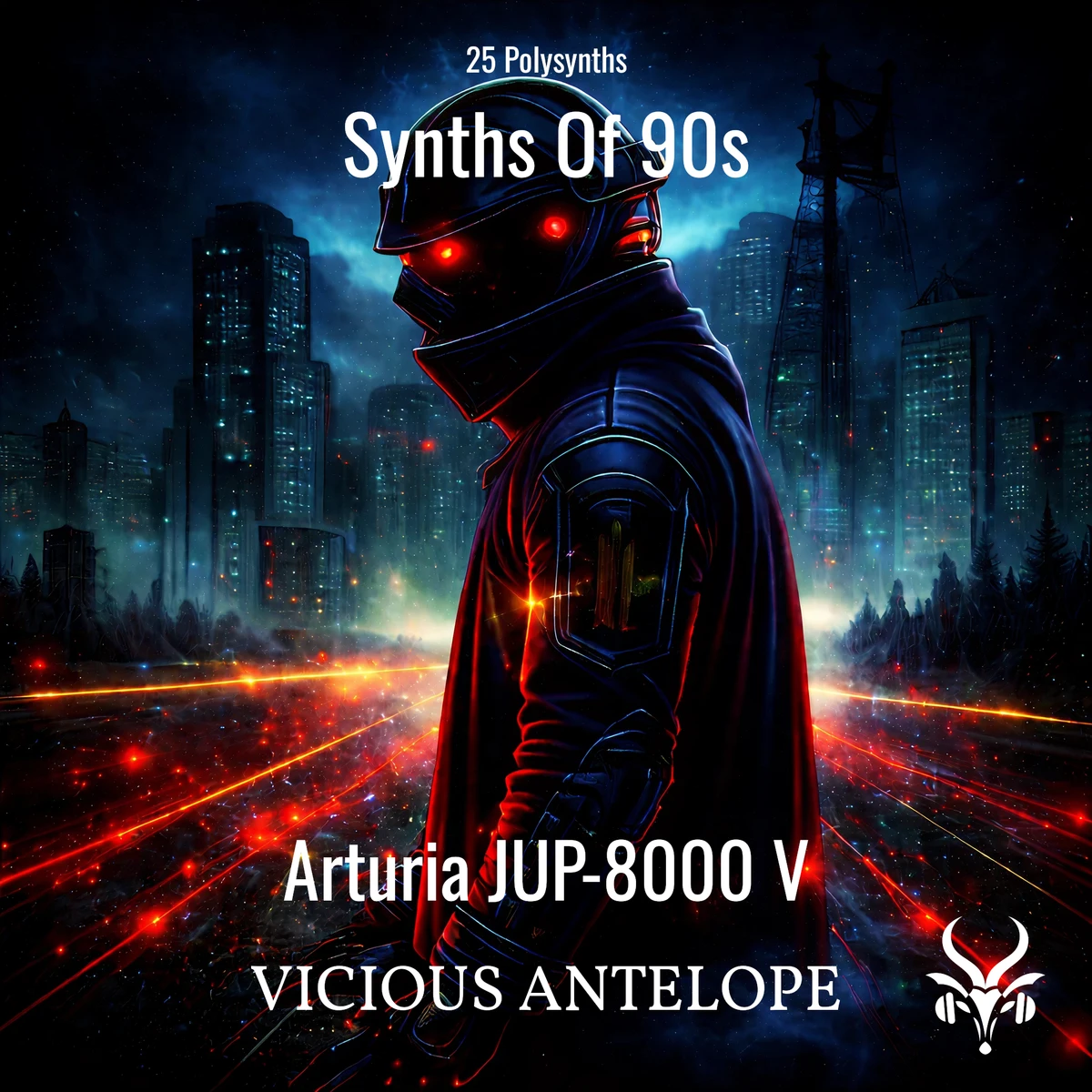 Vicious Antelope - Synths of 90s - Arturia Jup-8000 V and Analog Lab V Presets Software GUI Artwork