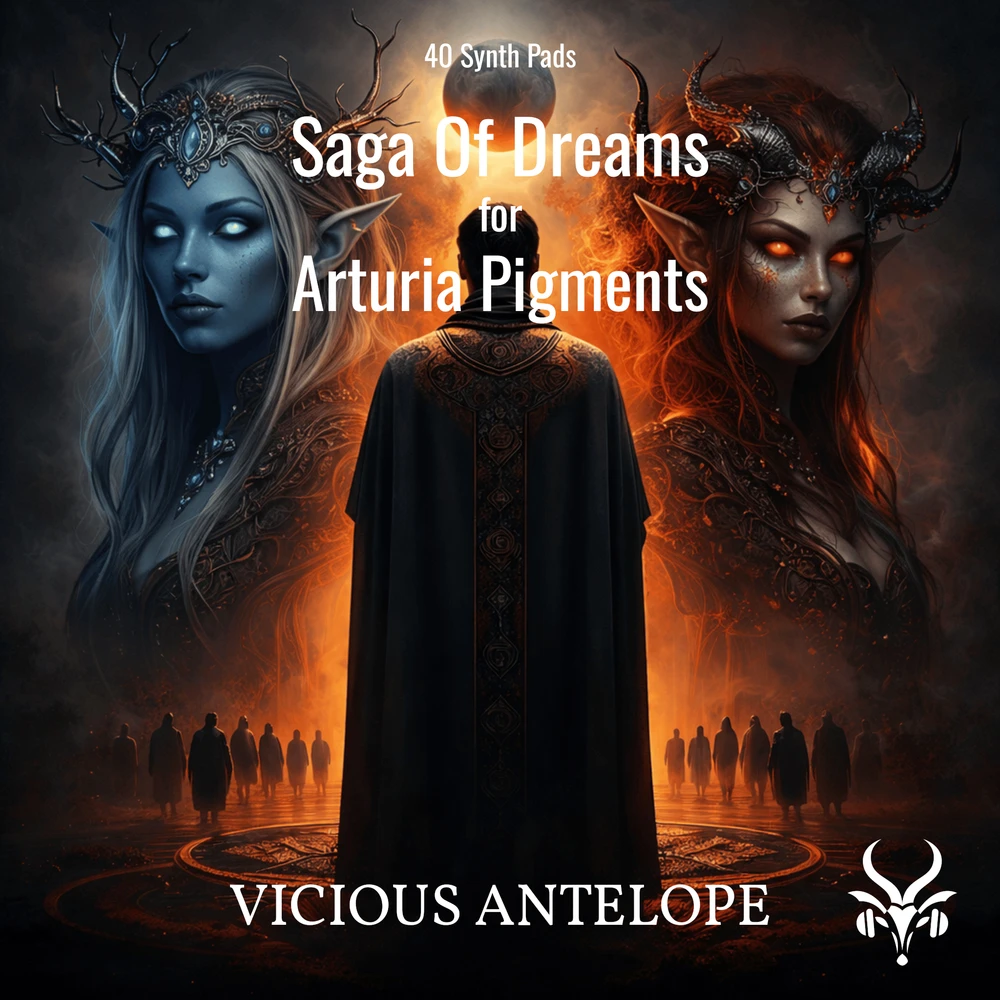 Vicious Antelope - Saga Of Dreams - Pigments and Analog Lab V Presets Software GUI Artwork