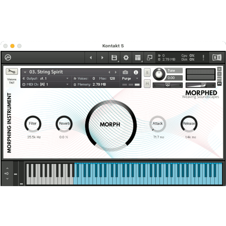 Visions TNT Music - MORPHED Kontakt Instruments Software GUI Artwork