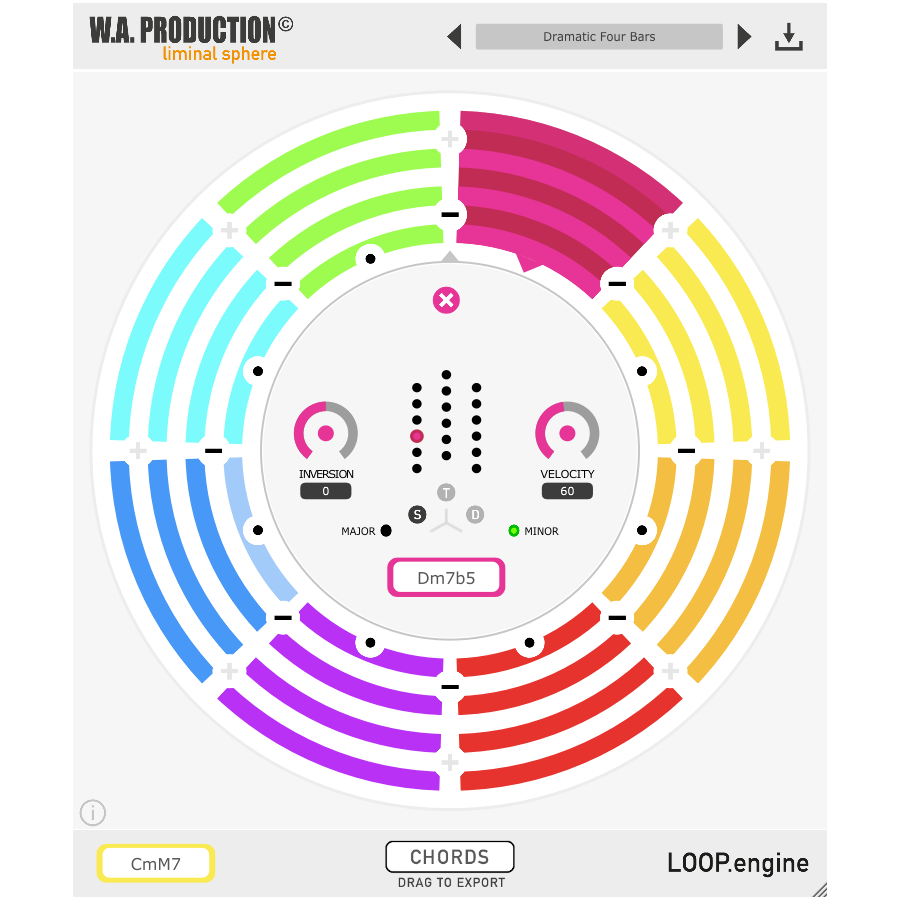 W.A. Production - Chords Plugins & FX Software GUI Artwork
